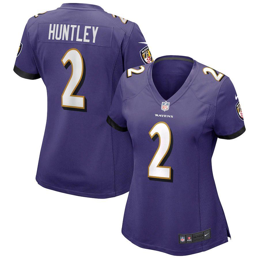 Women's Tyler Huntley Purple Player Limited Team Jersey