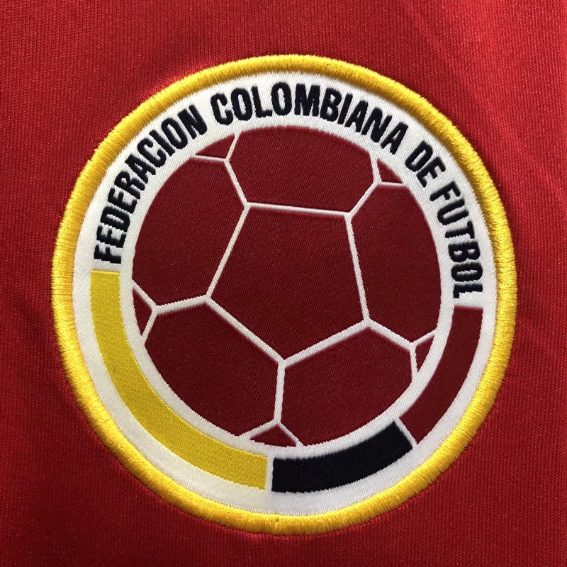 Retro 1990 Colombia Away Red Soccer Jersey