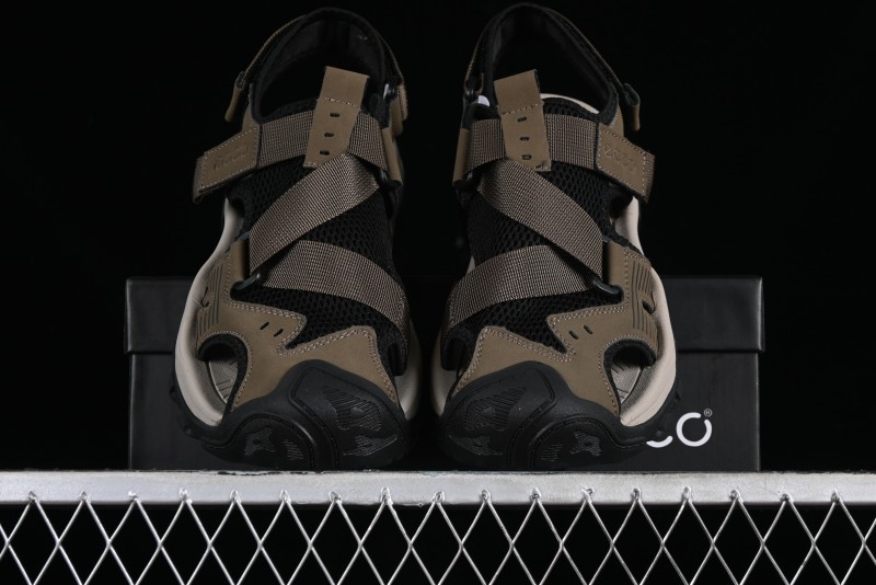 Ecco Offroad Series 2024 Summer New Casual Men's Sandals with Soft Leather Upper and Mesh - 63131501002