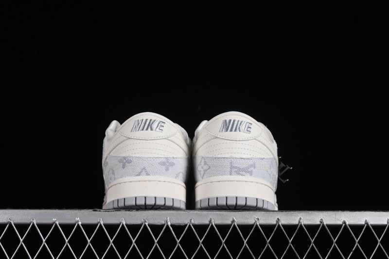 Nike SB Dunk Low LV Collaboration - Tie-Dye Denim Glow in the Dark Anniversary Custom Low-Top Casual Sneakers - FC1688-192