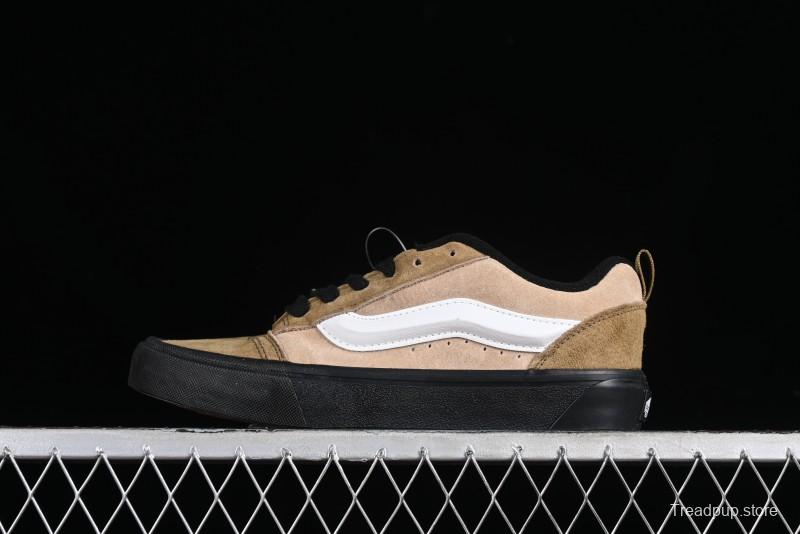 Vans Classics Knu Skool Retro Chunky Tongue Skate Shoes in Black/Brown - VN000CP6BXC