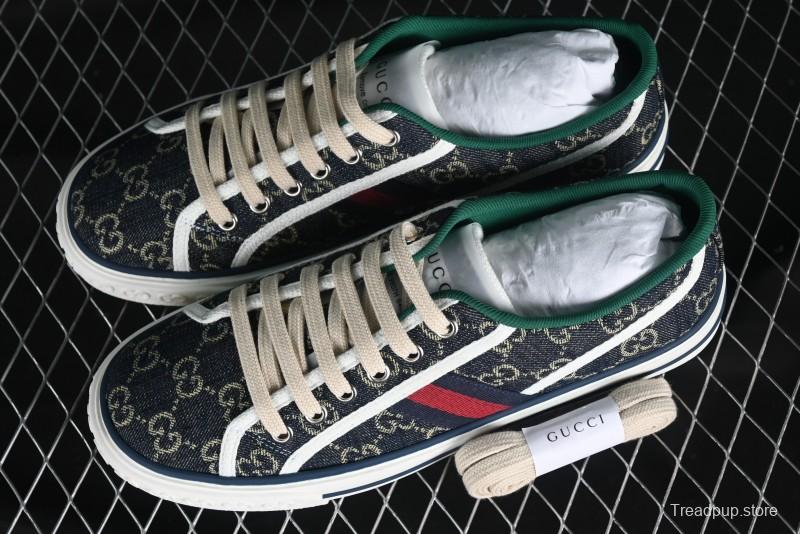 Gucci Tennis 1977 Print Sneaker Retro Casual Canvas Shoes - 02JPO9064