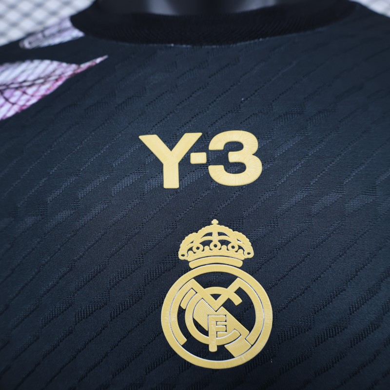 Player Version 2024 Real Madrid x Y3 Black Special Jersey