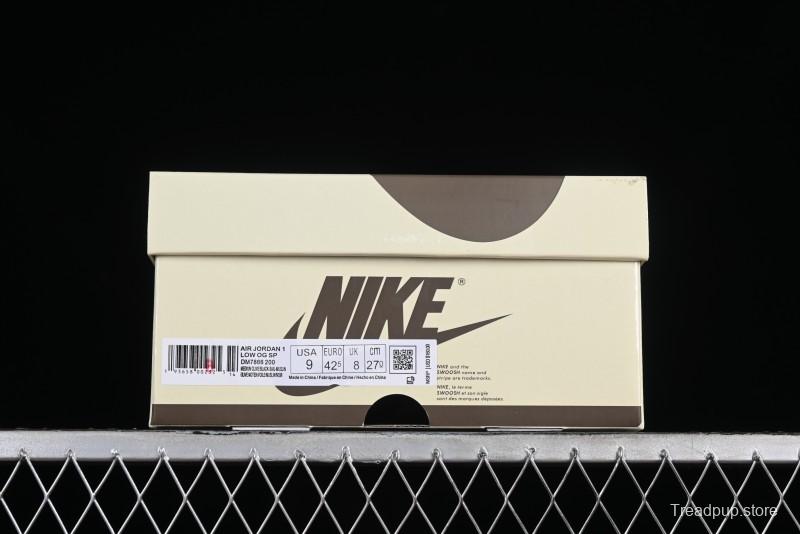 Nike Travis Scott x Air Jordan 1 Low OG Retro Sneakers DM7866-200