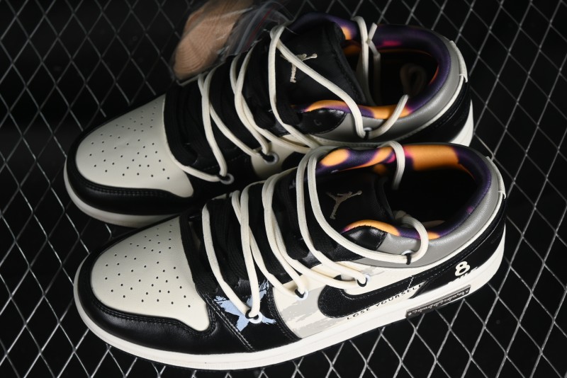 Nike Air Jordan 1 Low AJ1 Panda Prank Hip-Hop Theme - Big Shots Casual Sneakers