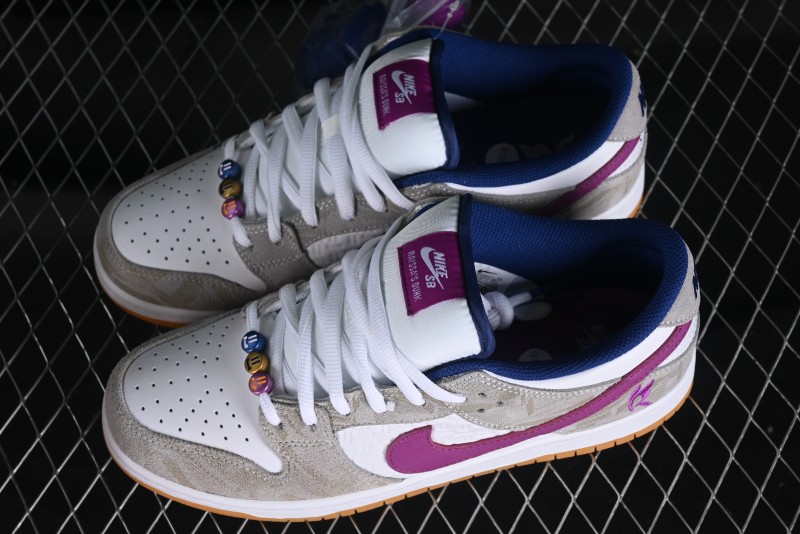 Nike SB Dunk Low Rayssa Leal Pro Skate Shoes with Colorful Smiley Laces - FZ5251-001
