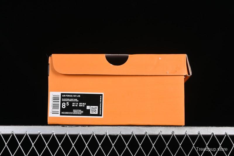 Nike Air Force 1 '07 Low LV Collaboration - Beige Black Pigskin Casual Sneakers - HD1968-010