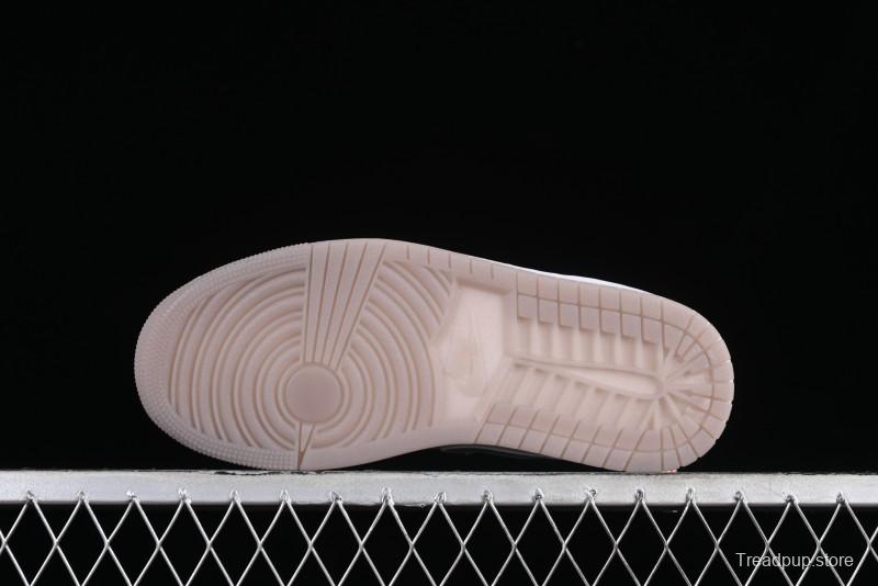 Nike Air Jordan 1 Low "Metallic Silver" Casual Sneakers with Metallic Accents - FN5030-001