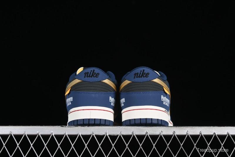 Nike SB Dunk Low Retro White Blue Collaboration Low-Top Casual Skateboarding Shoes - MU0232-365