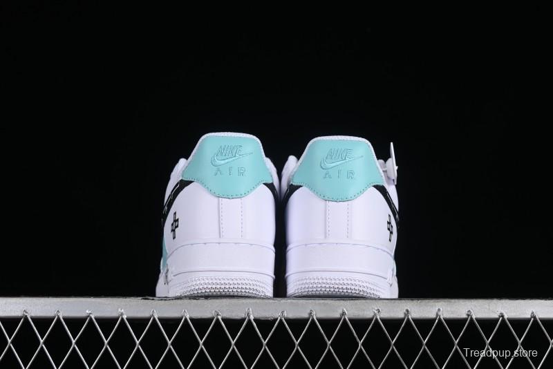 Nike Air Force 1 '07 Low PS5 Gaming Theme Ice Green Casual Sneakers - CW2288-114