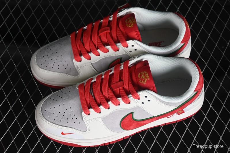 Nike SB Dunk Low Chinese New Year Limited Edition - Lucky Red Anniversary Custom Low-Top Casual Sneakers - CR8033-506