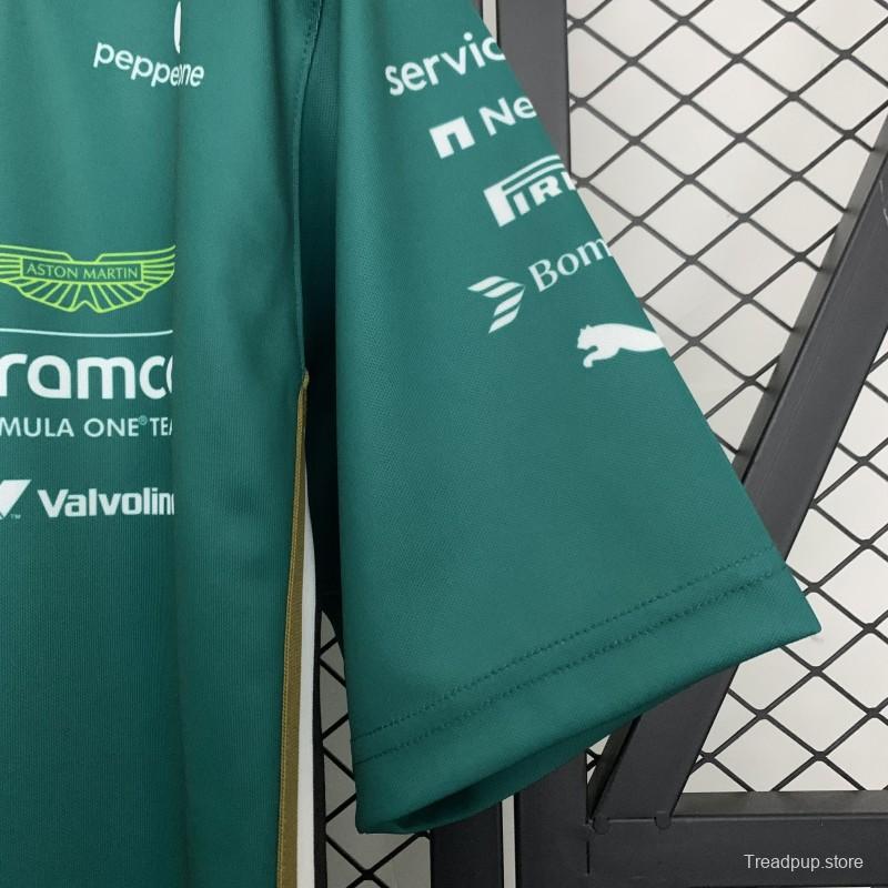 2025 F1 Formula Aston Martin Green T-Shirt