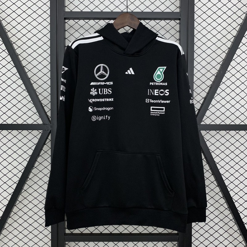 2025 F1 Formula AMG Black Hoodie