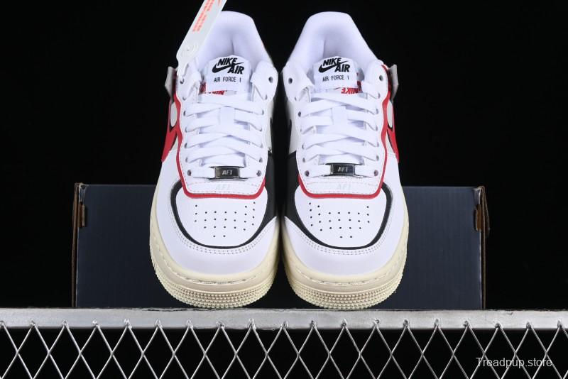 Nike Air Force 1 Shadow Lightweight Elevated Low-Top Casual Sneakers - FN6335-100