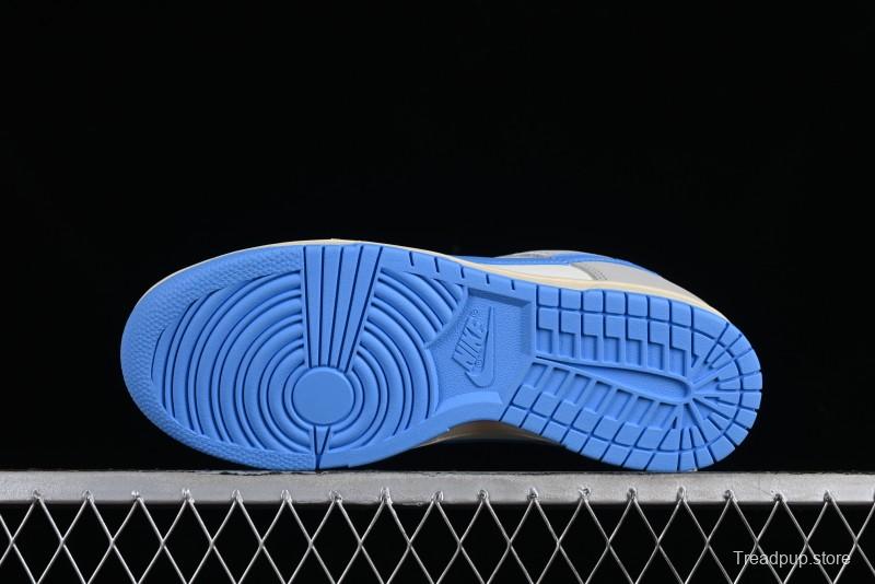 Nike Dunk Low SB "Athletic Department" Grey Blue Leather Skateboarding Shoes - FN7488-133