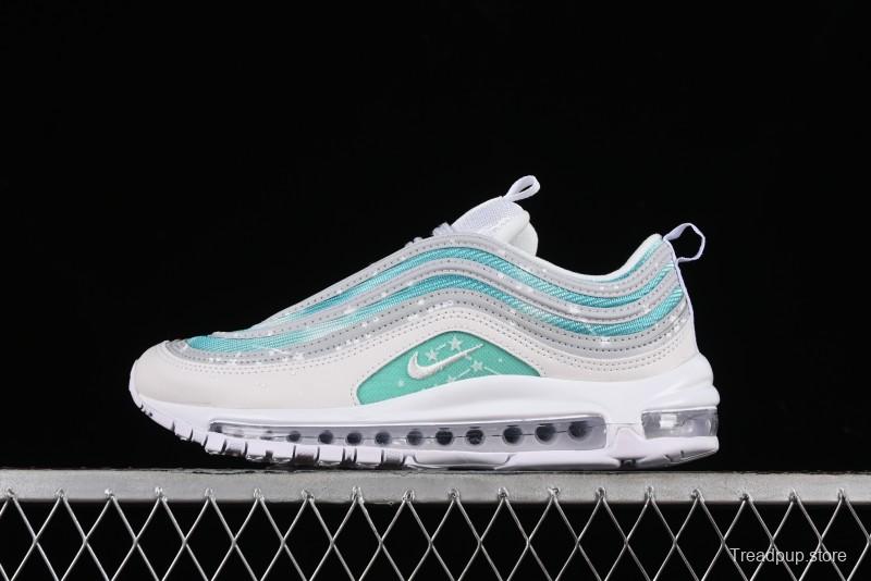 Nike Air Max 97 Custom Full-Sole Air Cushion Retro Bullet Running Shoes - 921826-101