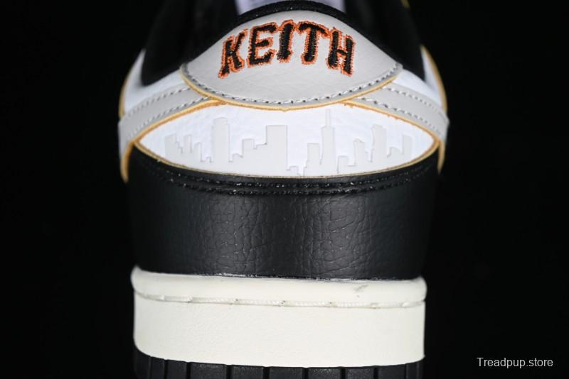 Nike HUF x SB Dunk Low "San Francisco" Black White Panda Skateboarding Shoes - FD8775-001