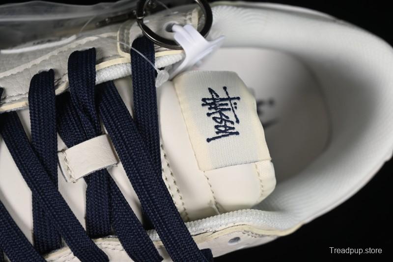 Nike SB Dunk Low Stussy Collaboration - Off White Floral Swoosh Anniversary High-End Custom Low-Top Casual Skate Shoes - XY1688-001