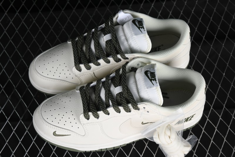 Nike SB Dunk Low Collaboration Triple Swoosh Military Green Colorway Low-Top Casual Skateboarding Shoes - NK5639-323