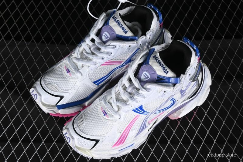 Balenciaga Runner Kith Four Color Retro Casual Sneakers - W3RMU9554