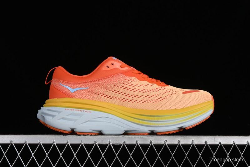 HOKA ONE ONE Bondi 8 Functional Cushioned Running Shoes - 1123202 PBAY