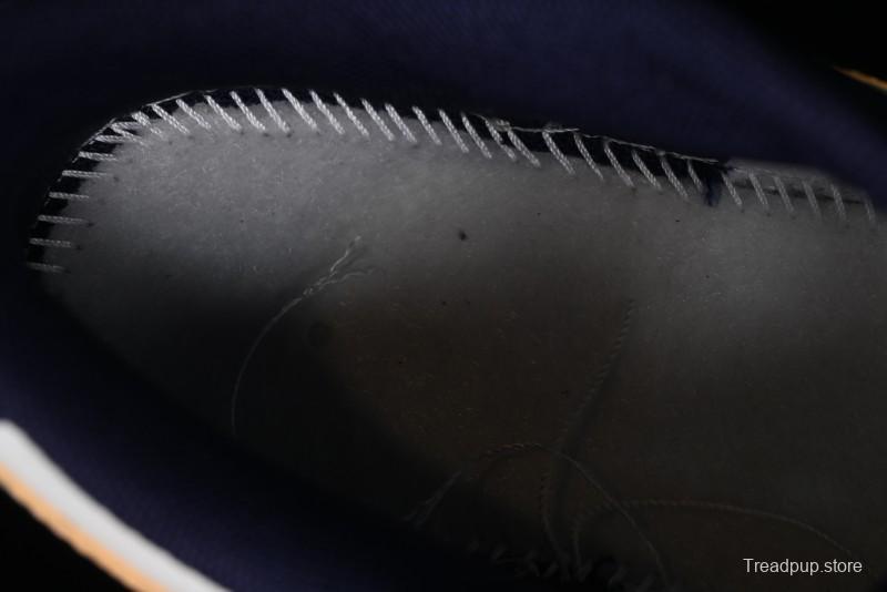 Nike Dunk Low Retro SB Skateboarding Shoes in Navy Blue with Purple Gold White Colorway - FV8106-181