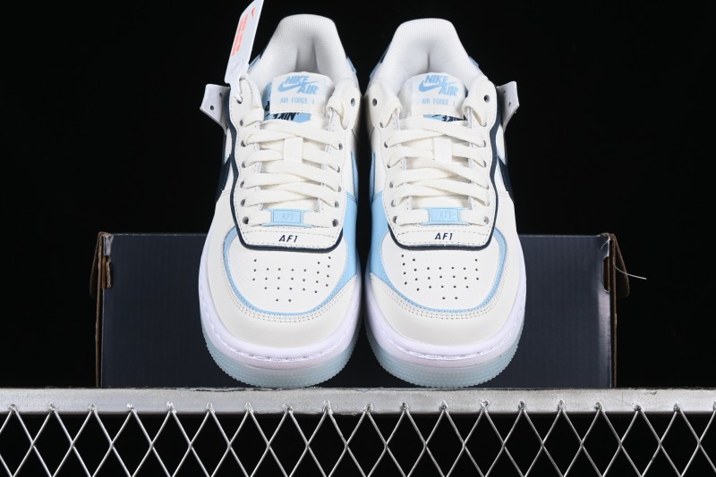 Nike Air Force 1 Shadow Lightweight Elevated Low-Top Versatile Sneakers - DZ1847-107