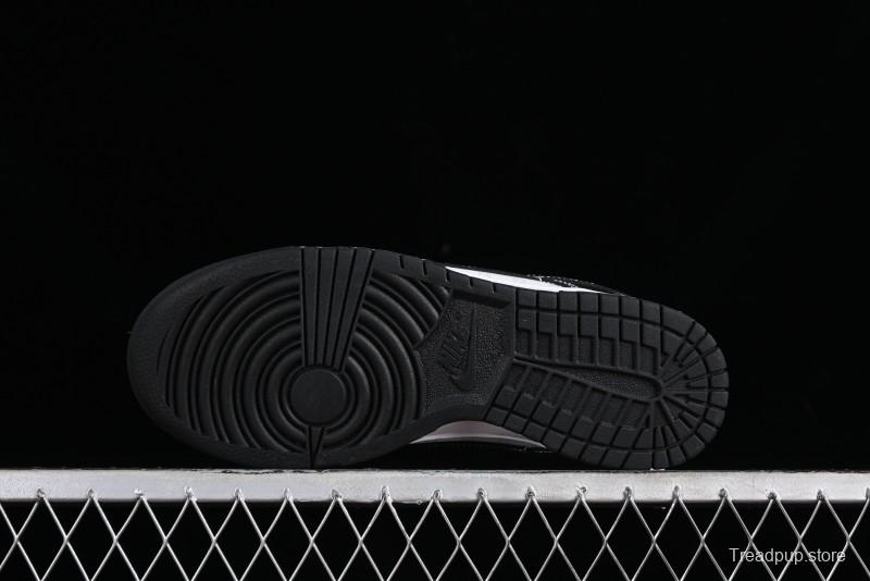 Nike SB Dunk Low Gucci Collaboration - Double G Embroidery Black Swoosh Anniversary Custom Low-Top Casual Skate Shoes - SF1588-136