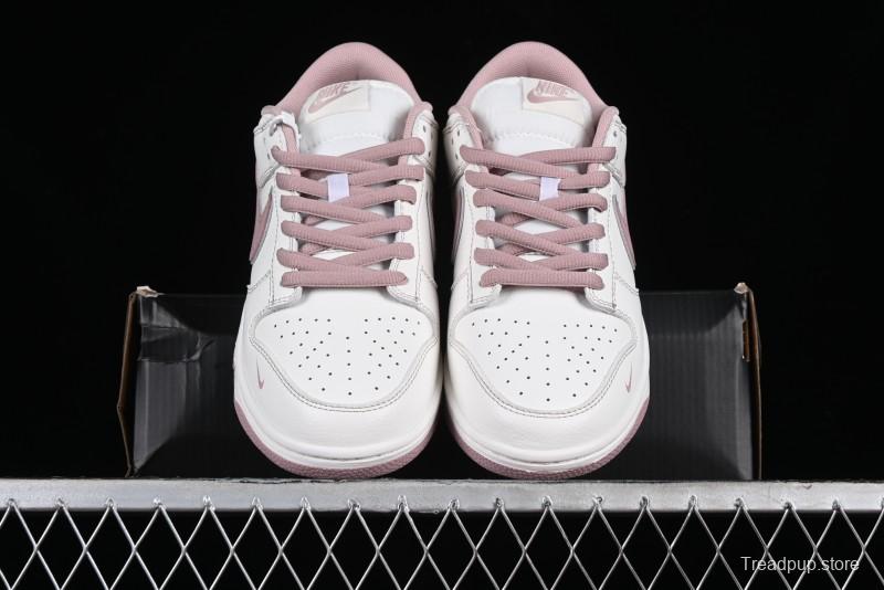 Nike Supreme x SB Dunk Low Collaboration - Rouge Pink Anniversary High-End Custom Low-Top Casual Skate Shoes - DY1503-006