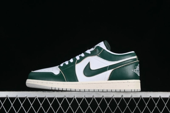 Nike Air Jordan 1 Low AJ1 White Green Low Top Casual Sneakers - FQ7687-300