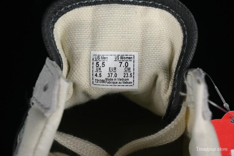 Vans Old Skool Reissue 136 Retro Casual Vulcanized Sneakers in Gray Blue White - VN000CRPGRN