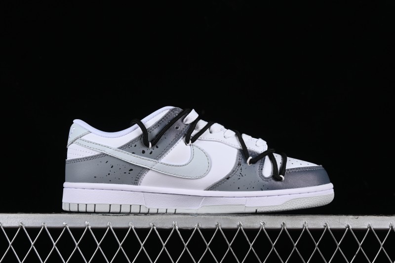 Nike Dunk Low SB Graffiti Halloween Cross Distressed Gradient Lace-Up Casual Skate Shoes - DV0831-101