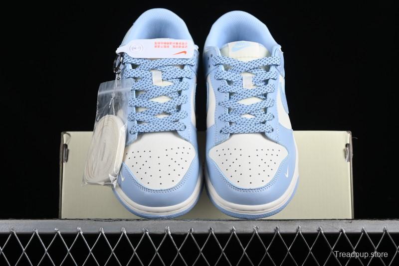 Nike SB Dunk Low Supreme Collaboration - University Blue Anniversary High-End Custom Low-Top Casual Skate Shoes - BB9898-004