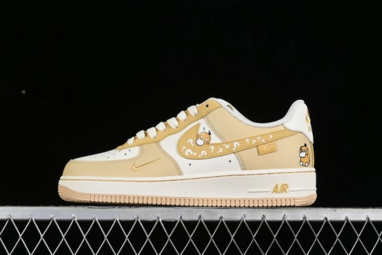 Nike Air Force 1'07 Low "Psyduck" Casual Sneakers - DB3301-661