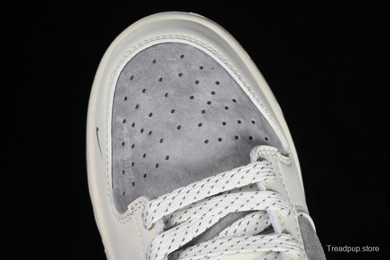 Nike SB Dunk Low The North Face Collaboration - Beige Suede Anniversary High-End Custom Low-Top Casual Skate Shoes - XD6188-020