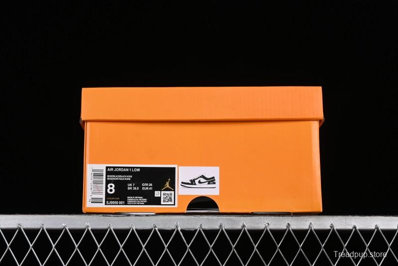 Nike Air Jordan 1 Low LV Collaboration - Black White Panda Custom Culture Casual Sneakers SJ9950-001