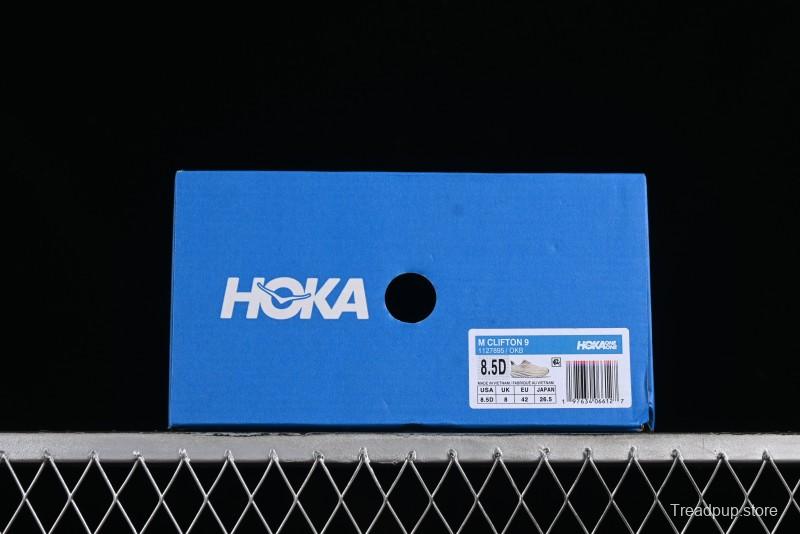 HOKA ONE ONE Clifton 9 Lightweight Breathable Knit Mesh Running Shoes - 1127895 OKB