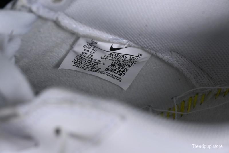 Nike Air Force 1 '07 Low Casual Sneakers with Full-Length Air Cushion - AO1635-100