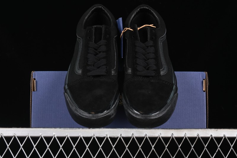 Vans Old Skool Premium Black Suede Retro Skate Shoes - VN000CXTBKA