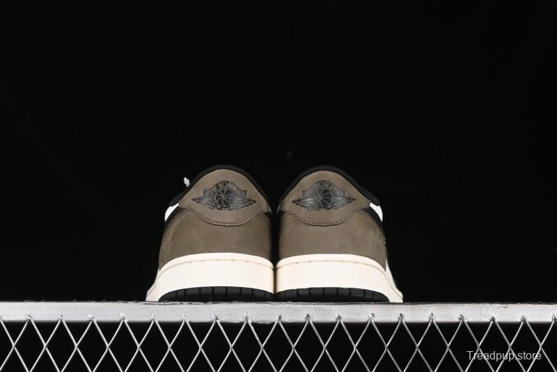 Nike Air Jordan 1 Low AJ1 Retro Basketball Shoes with Mocha Suede Accents - CZ0790-102