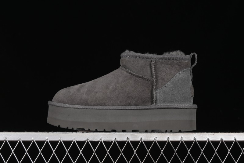 UGG Classic Ultra Mini Platform 3CM Wool Blend Mini Short Boots - 1135092