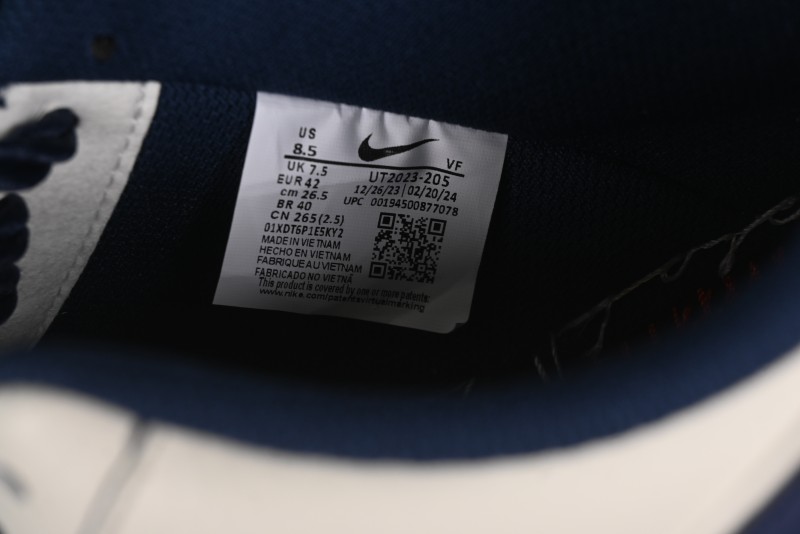 Nike Undefeated x Air Force 1 Low Casual Sneakers in Dark Blue Hemp with Reflective Details - UT2023-205