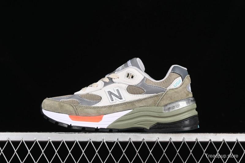 New Balance Made In USA M992 Series Classic Retro Casual Running Shoes - M992WT