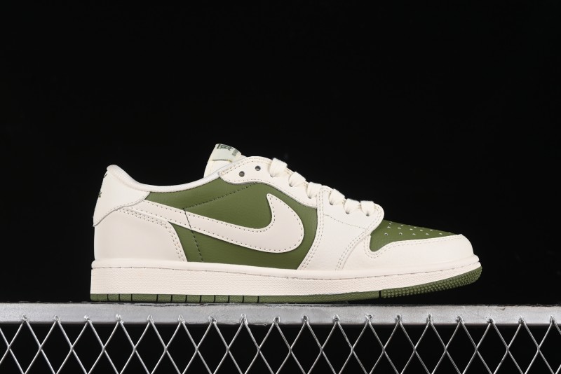 Nike Travis Scott x Fragment Design x Air Jordan 1 Low OG SP AJ1 Cultural Casual Sneakers - BB6588-311