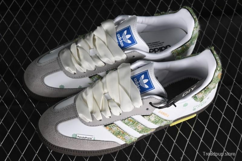 Adidas Originals Samba OG Low-Top Casual Sneakers with Panda Mischief Design - B75806