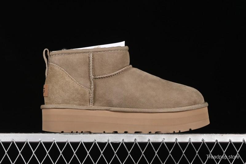 UGG Classic Ultra Mini Platform 3CM Wool Short Boots with TREADLITE Technology - 1135092