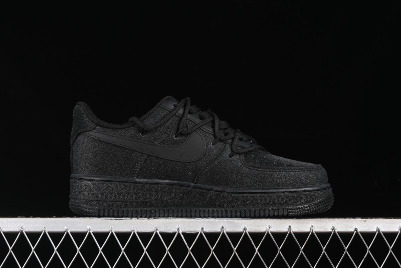 Nike Air Force 1 '07 Low White Black Starry Full Diamond Lace-Up Low-Top Casual Sneakers - ZH0316-032