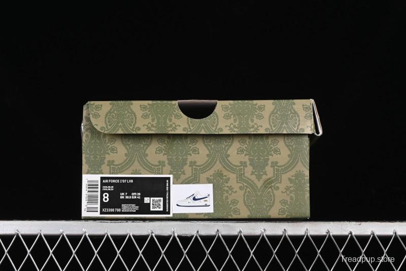 Nike Air Force 1 '07 Low Gucci Collaboration - Light Blue Linen Low-Top Casual Sneakers - XZ3398-788