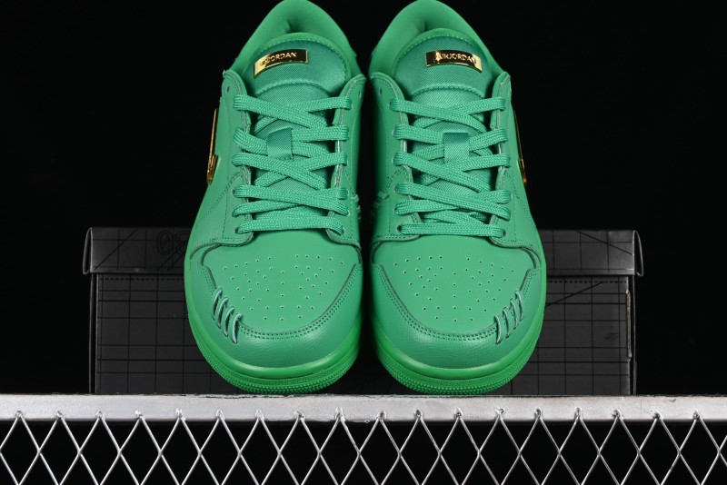 Nike Air Jordan 1 Low "Method of Make" Casual Sneakers in Green and Gold - FN5032-300