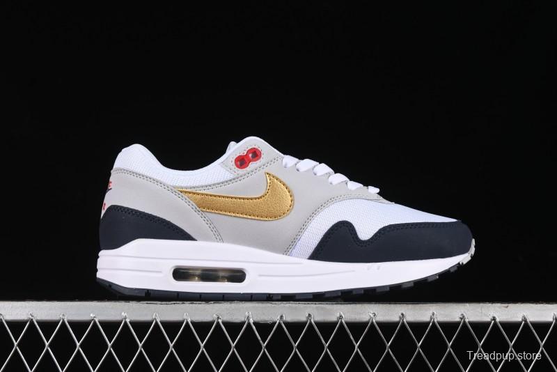 Nike Air Max 1 Retro Running Shoes with Half-Sole Air Cushion - HM9604-400